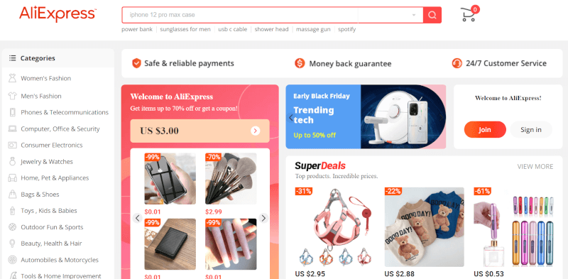 AliExpress US dropshipping supplier